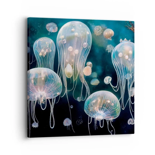 Bild auf Leinwand - Leinwandbild - Unterwasserball - 30x30 cm
