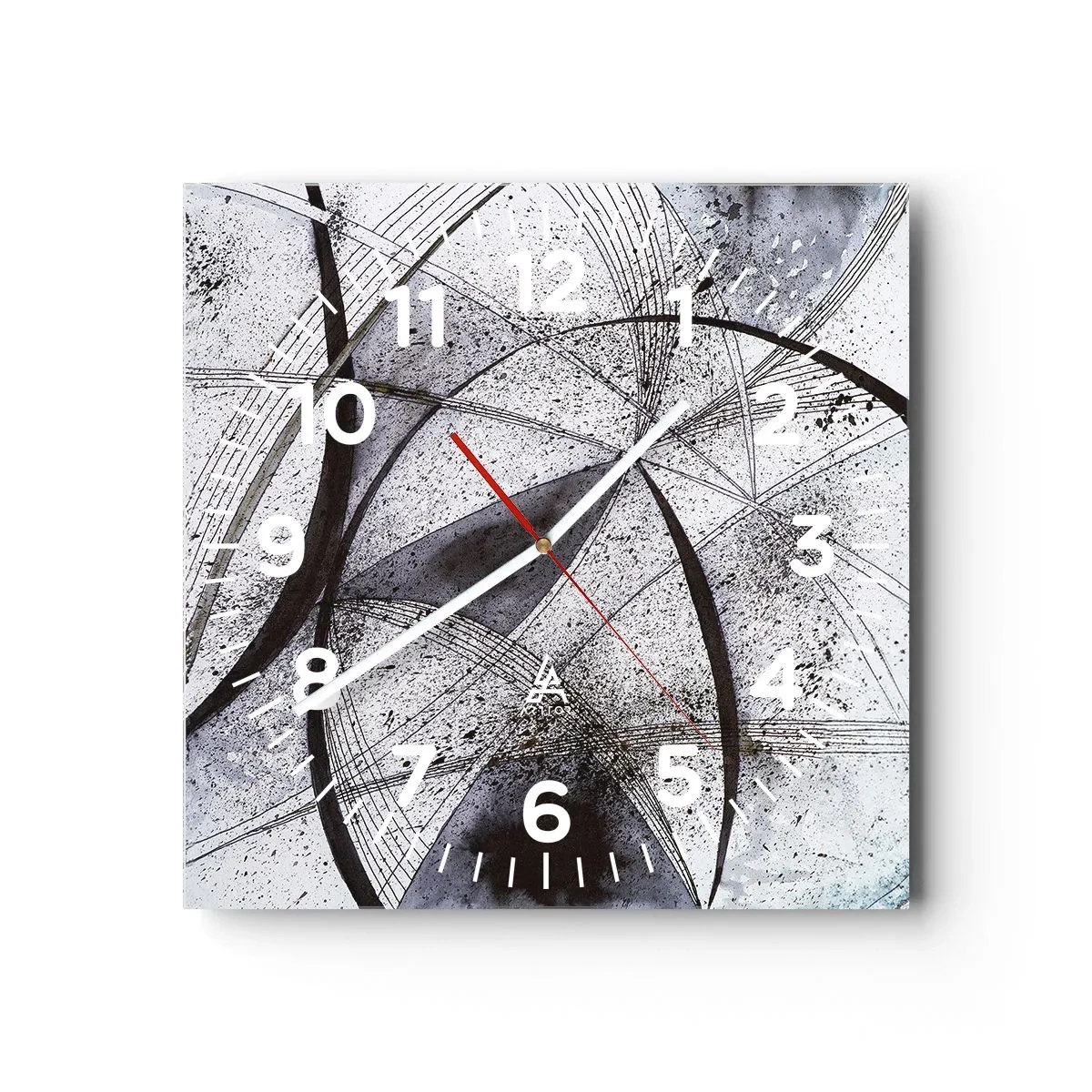 Wanduhr - Glasuhr - Futuristische Fantasie - 30x30 cm