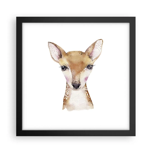 Poster in einem schwarzem Rahmen - Die Natur der Unschuld - 30x30 cm