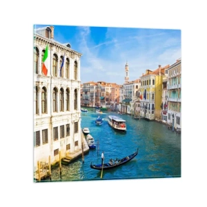 Glasbild - Bild auf glas - Der einzigartige Verkehr der Welt - 60x60 cm