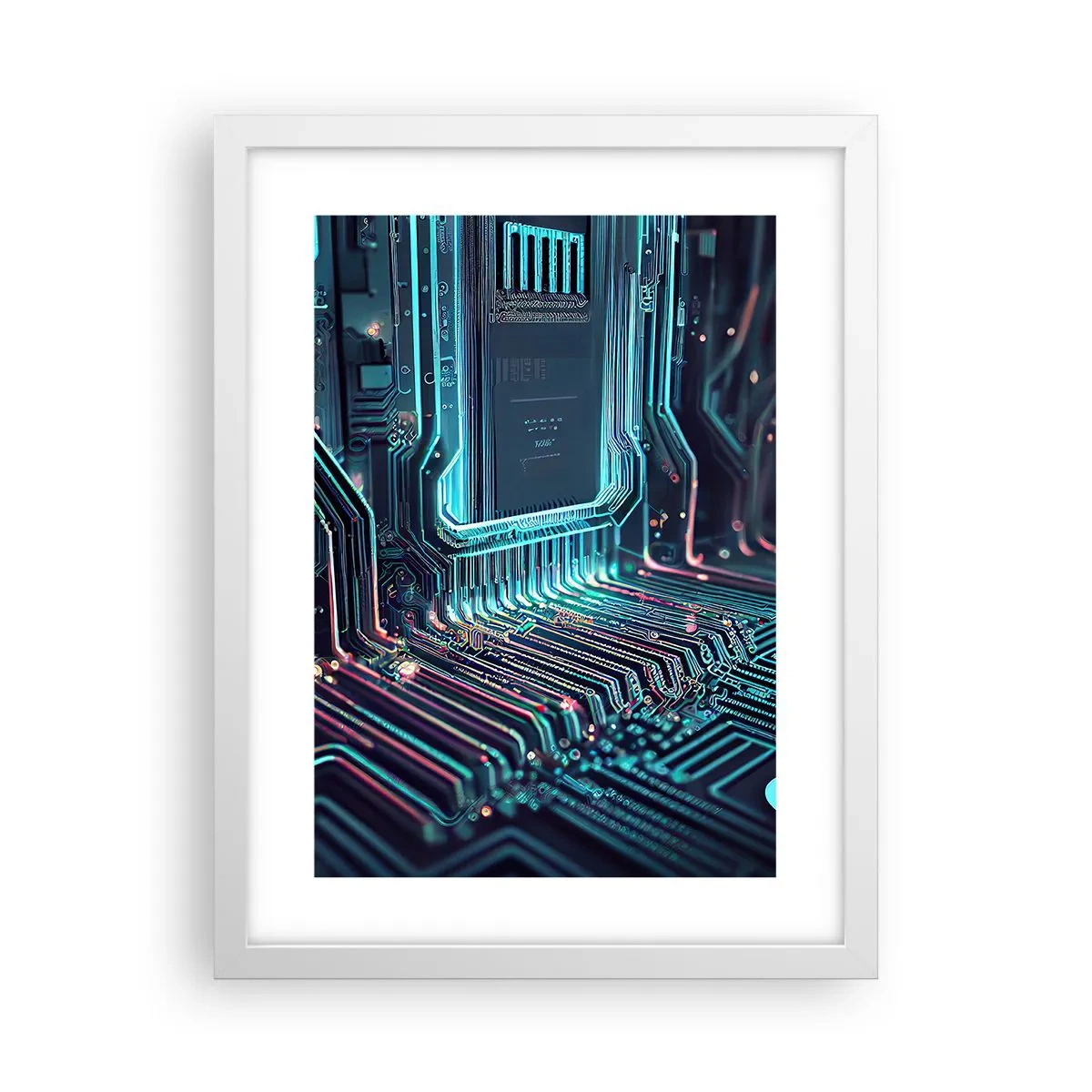 Poster in einem weißen Rahmen - Ich denke nur… - 30x40 cm