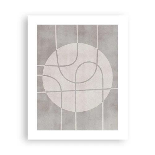 Poster - Kreisförmig und geradeaus - 40x50 cm