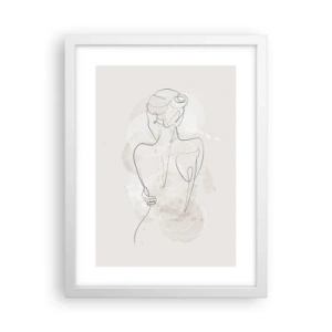 Poster in einem weißen Rahmen - Wie ein sensibles Instrument - 30x40 cm