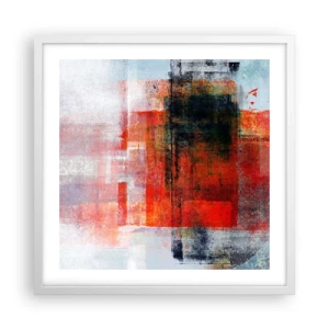 Poster in einem weißen Rahmen - Komposition leuchtet - 50x50 cm