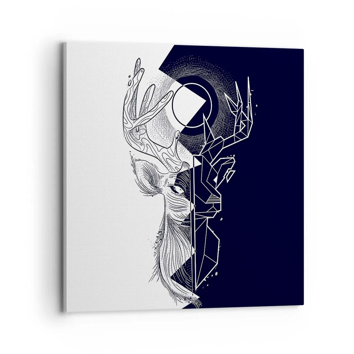 Bild auf Leinwand - Leinwandbild - Der Kampf und die Einheit der Gegensätze - 70x70 cm