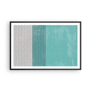 Poster in einem schwarzem Rahmen - Eine ausgewogene Komposition - 91x61 cm