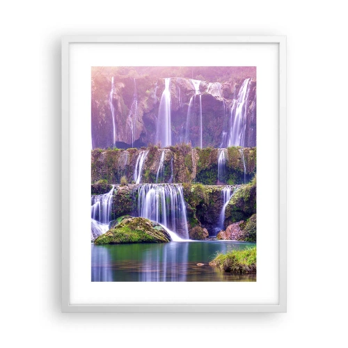 Poster in einem weißen Rahmen - Treppe zum Himmel - 40x50 cm