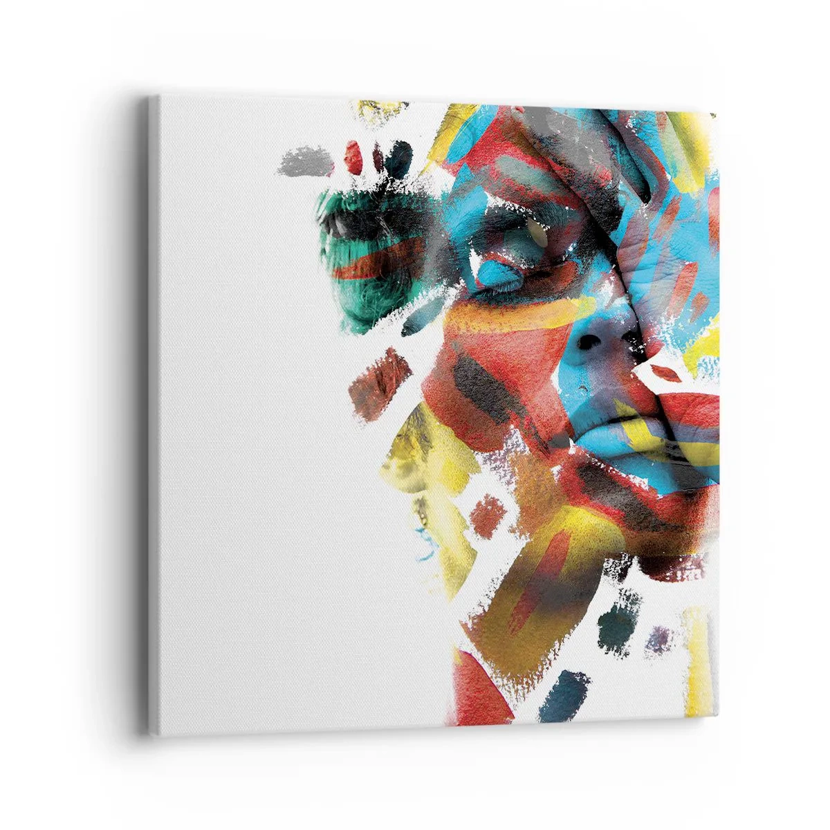 Bild auf Leinwand - Leinwandbild - Eine bunte Persönlichkeit - 40x40 cm