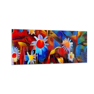 Glasbild - Bild auf glas - Die Farben des Lebens - 100x40 cm