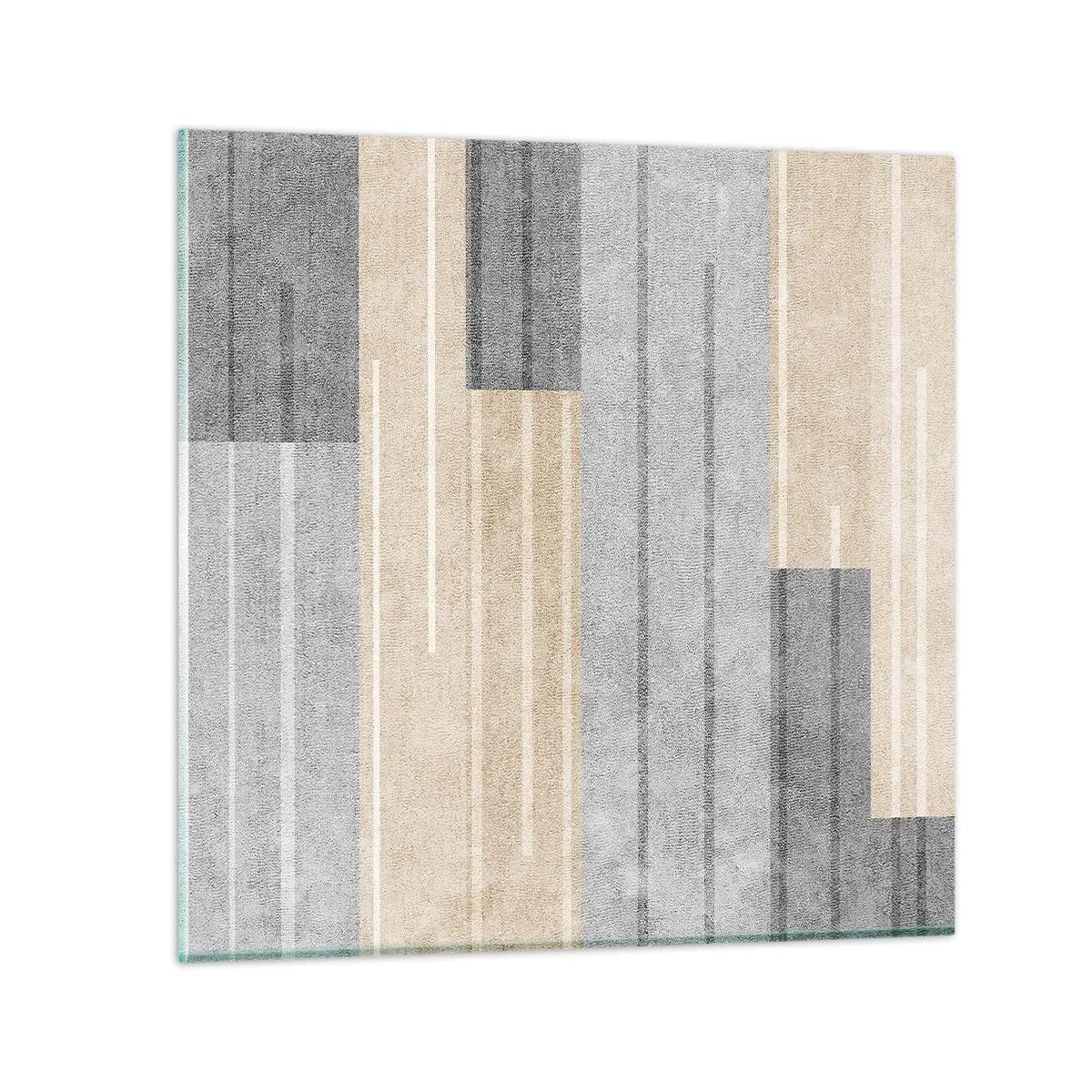 Glasbild - Bild auf glas - Komposition: Vertikal halten - 40x40 cm