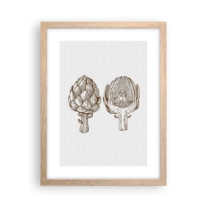 Poster in einem Rahmen aus heller Eiche - Anatomie-Lektion - 30x40 cm
