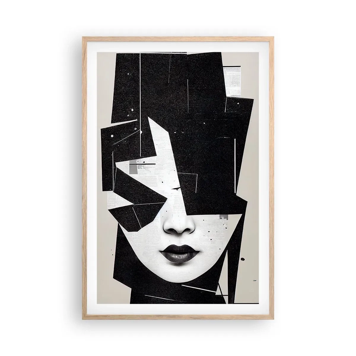 Poster in einem Rahmen aus heller Eiche - Tief verborgen - 61x91 cm