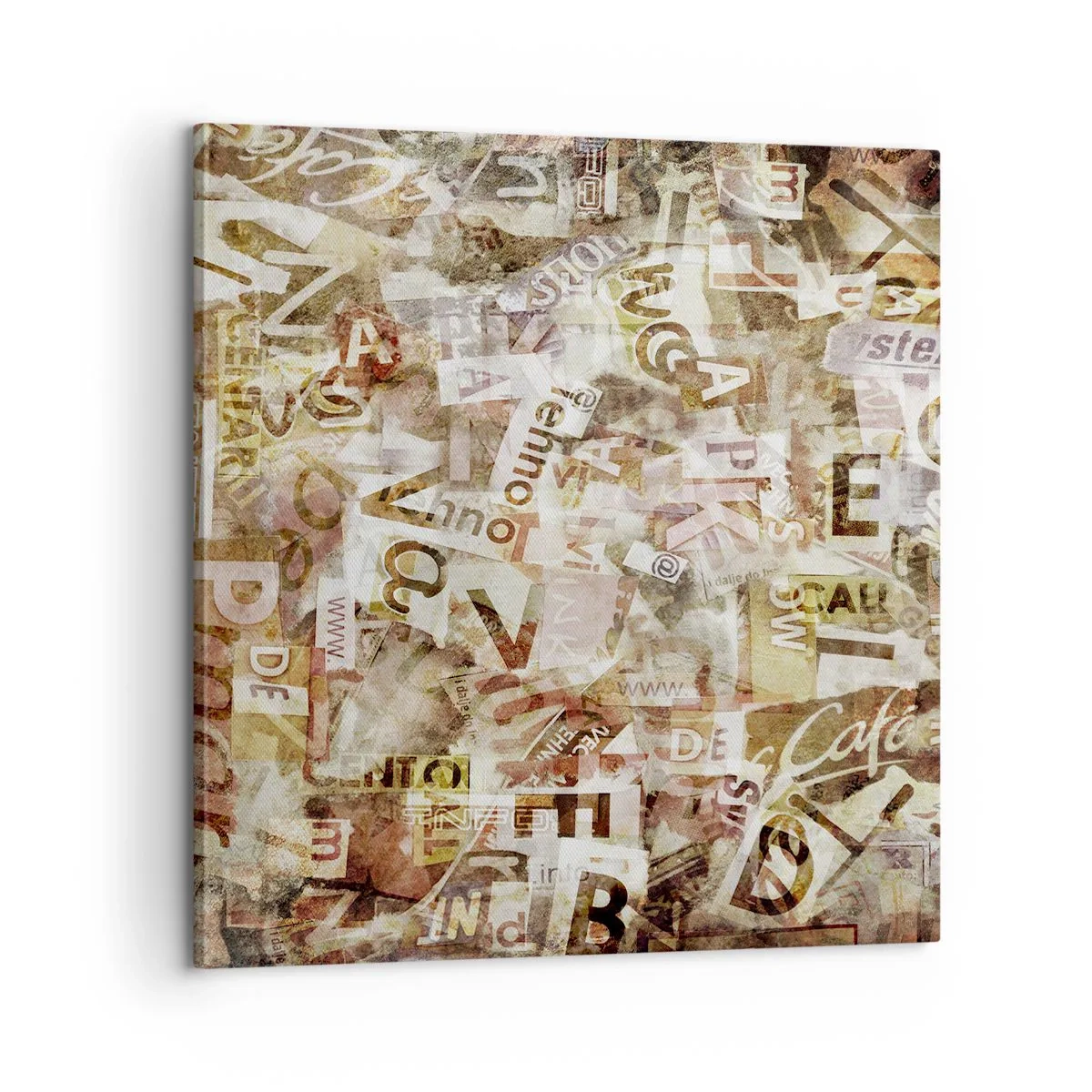 Bild auf Leinwand - Leinwandbild - Ich vereinige das Geschwätz - 60x60 cm