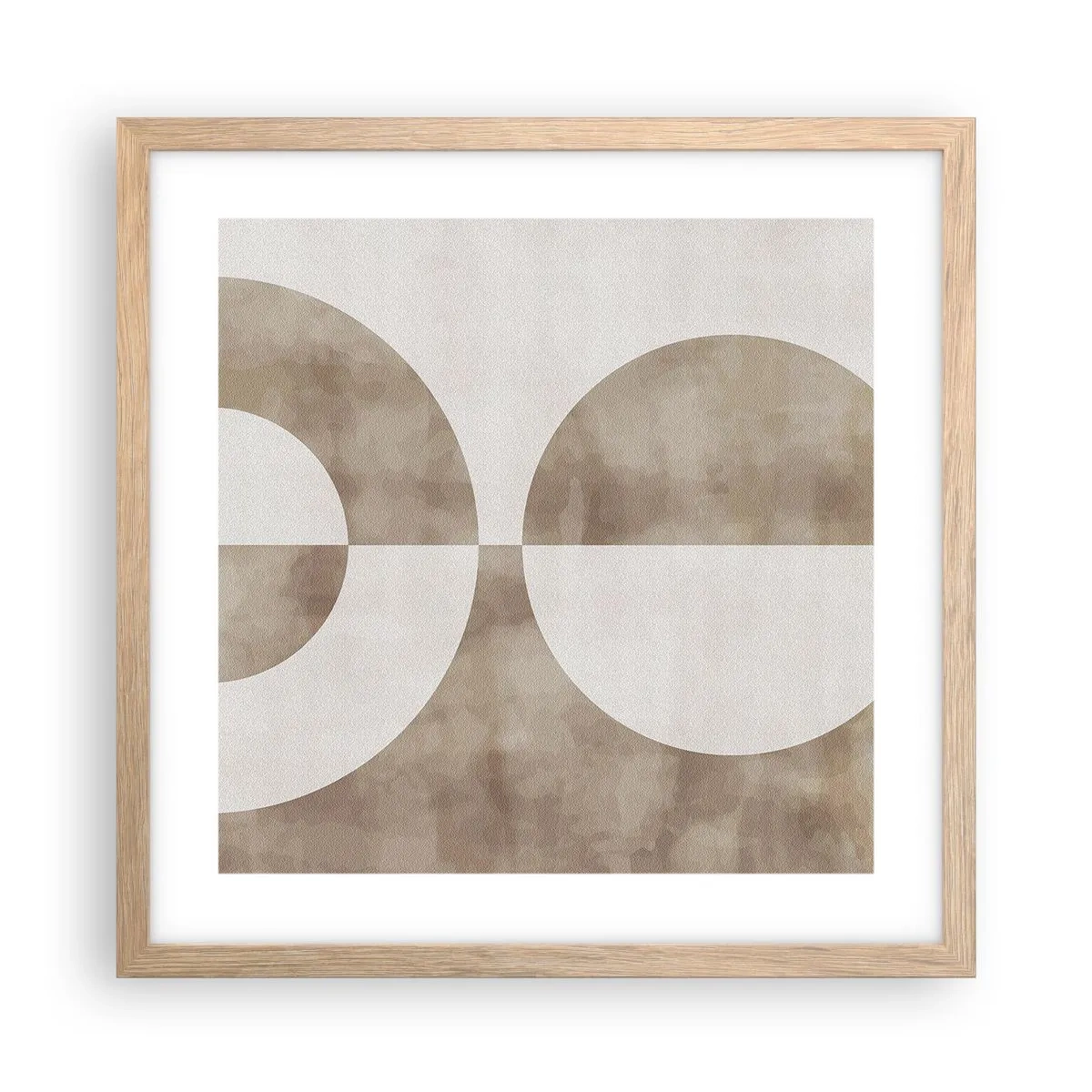 Poster in einem Rahmen aus heller Eiche - Ähnlichkeiten und Unterschiede - 40x40 cm