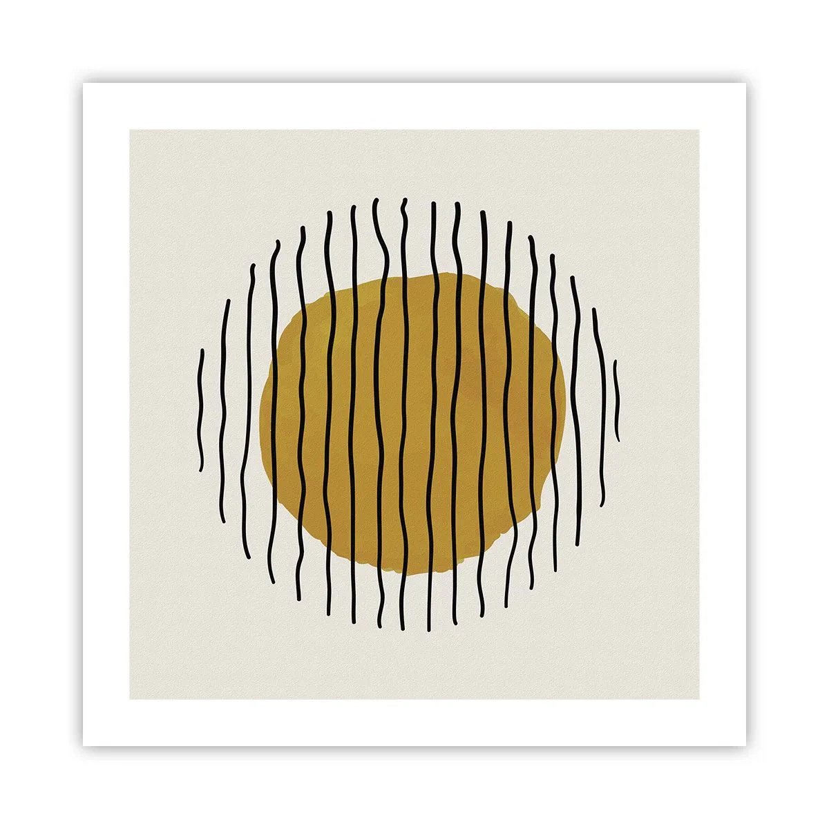 Poster - Abstraktion, die vor Hitze zittert - 50x50 cm