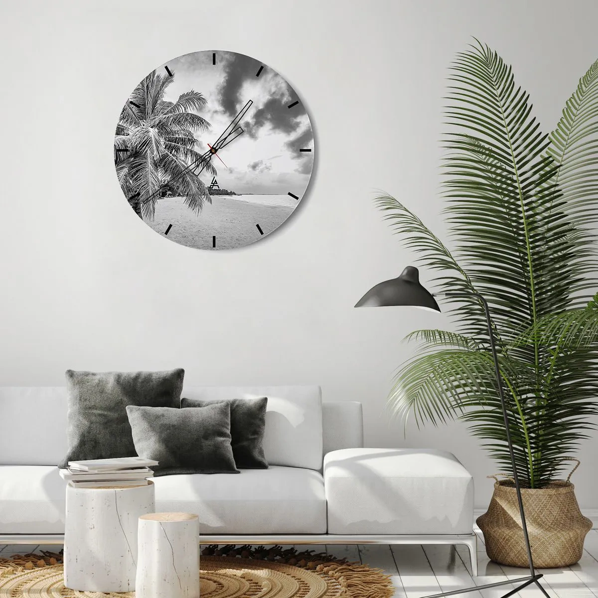 Wanduhr - Glasuhr - Wenn du dich nach Einsamkeit sehnst ... - 40x40 cm