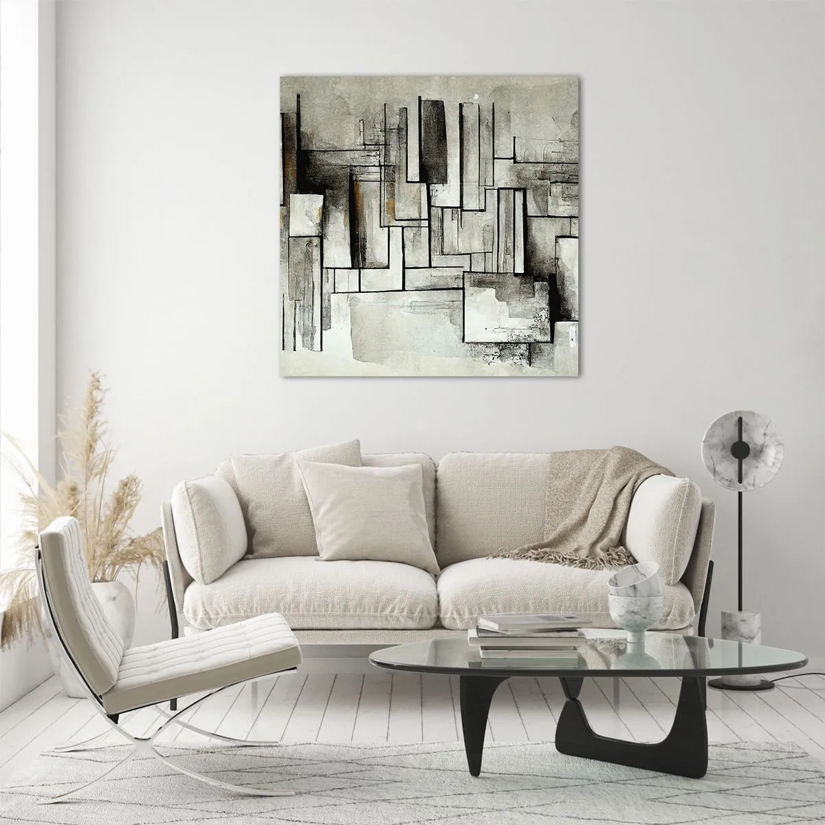 Glasbild - Bild auf glas - Kraft der Einfachheit - 60x60 cm