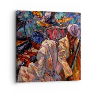 Bild auf Leinwand - Leinwandbild - In einem Schlag - 30x30 cm