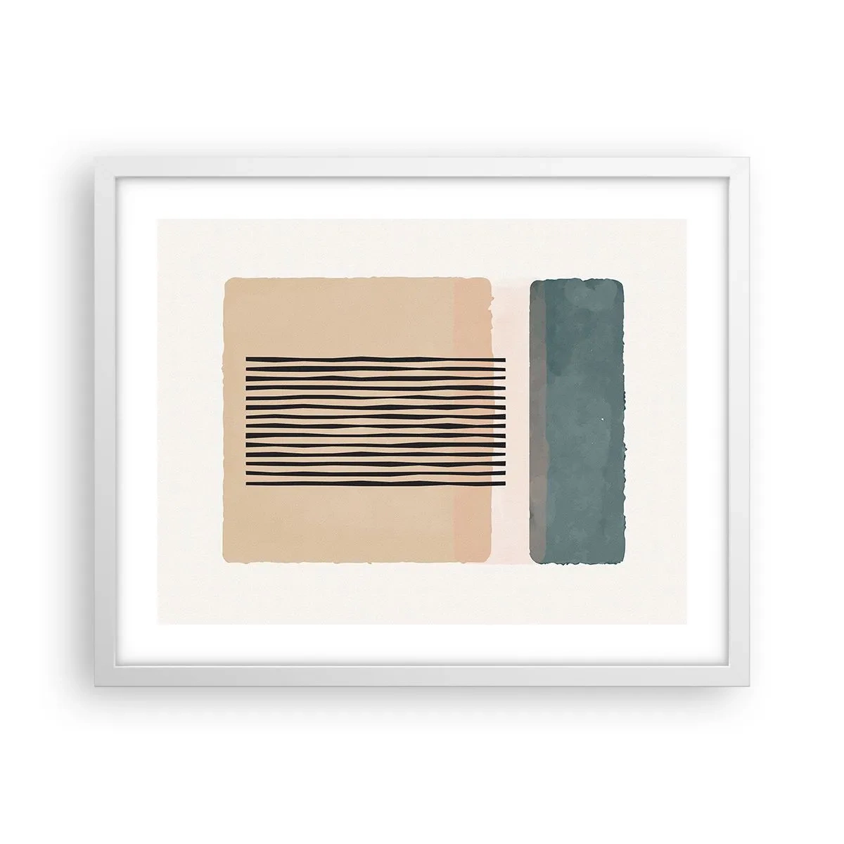 Poster in einem weißen Rahmen - Alles ist in Ordnung - 50x40 cm