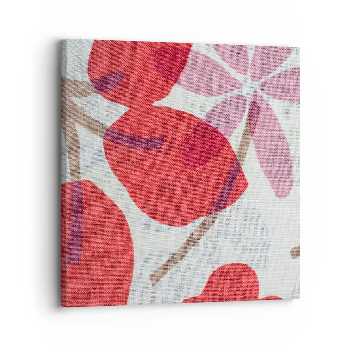 Bild auf Leinwand - Leinwandbild - Blumenarrangement in Rosa - 30x30 cm