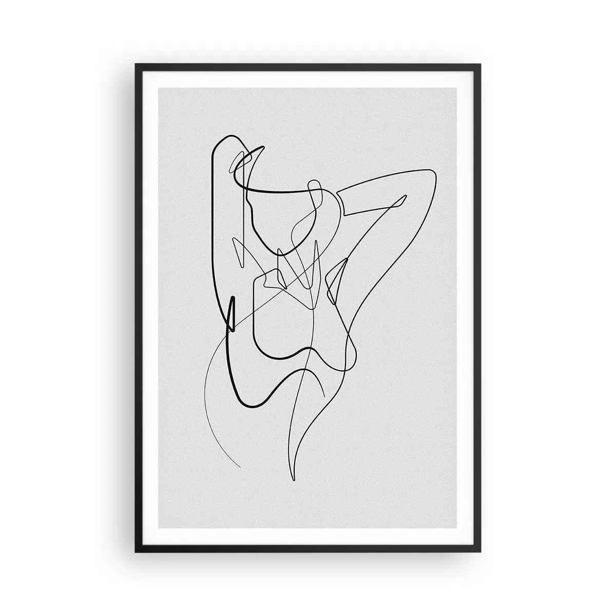 Poster in einem schwarzem Rahmen - So, wie du wirklich bist ... - 70x100 cm