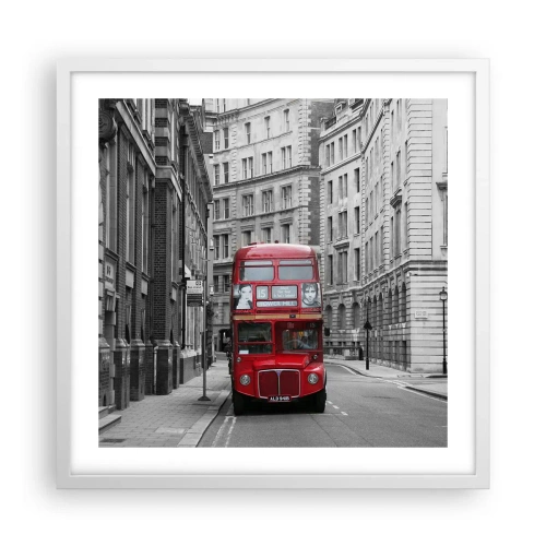 Poster in einem weißen Rahmen - Der Alltag muss nicht grau sein - 50x50 cm