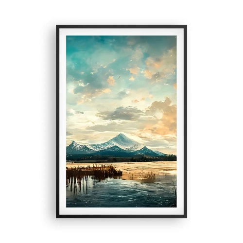 Poster in einem schwarzem Rahmen - Unter dem Schutz des Himmels - 61x91 cm