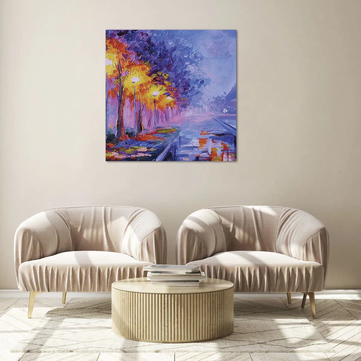 Glasbild - Bild auf glas - Ein Traumspaziergang - 70x70 cm