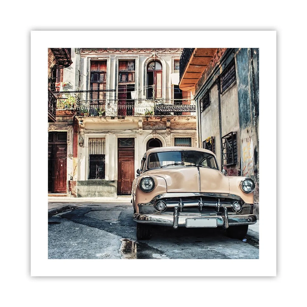 Poster - Die Siesta in Havanna - 50x50 cm
