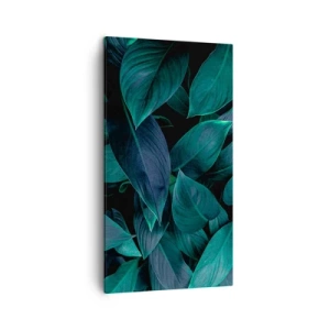 Bild auf Leinwand - Leinwandbild - Grün in sich selbst - 45x80 cm