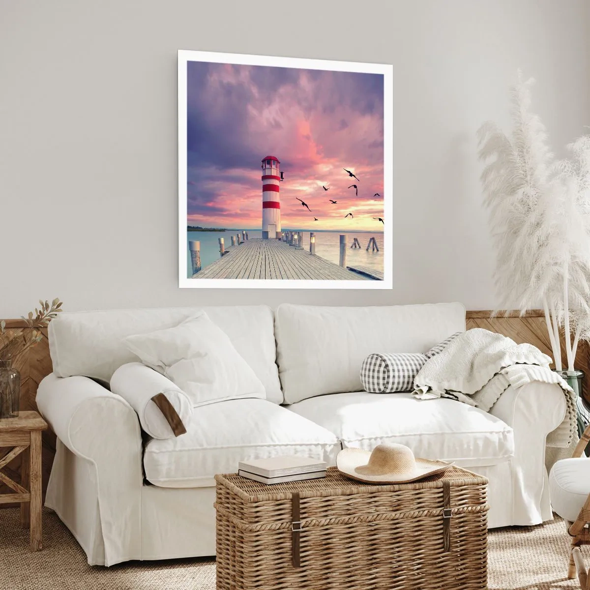 Poster - Es ist Zeit zum Hafen zu gehen - 40x40 cm