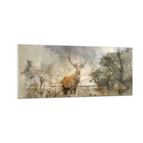 Glasbild - Bild auf glas - Würde – Stärke – Würde - 100x40 cm