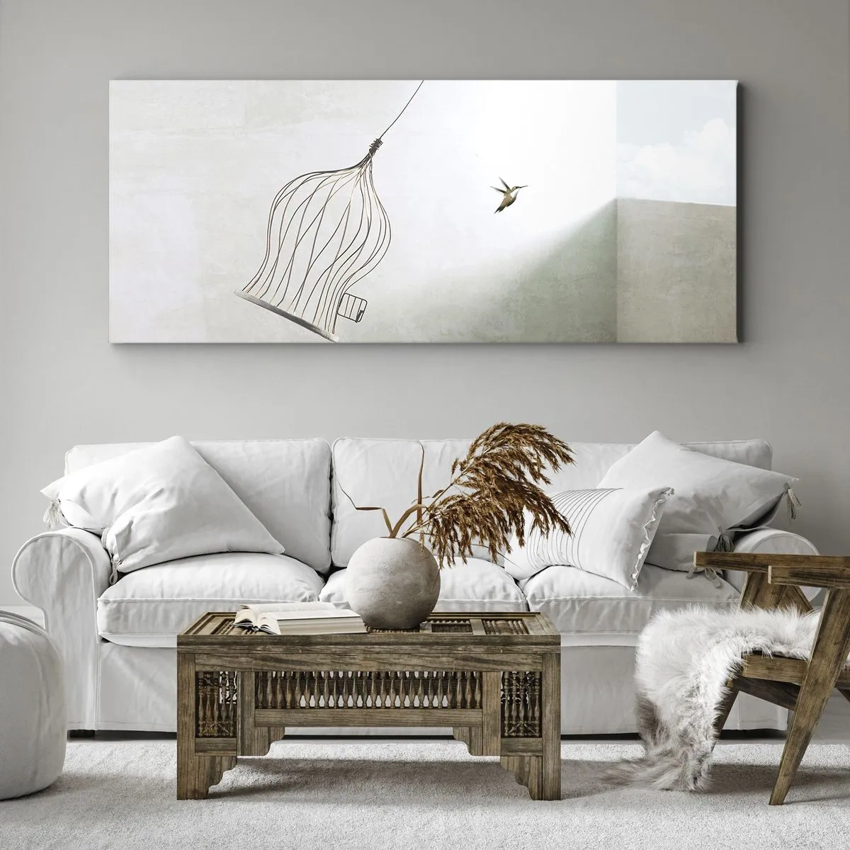 Bild auf Leinwand - Leinwandbild - In seinem Element - 100x40 cm