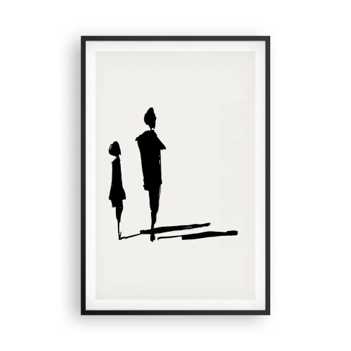 Poster in einem schwarzem Rahmen - Mit Sicherheit zusammen? - 61x91 cm