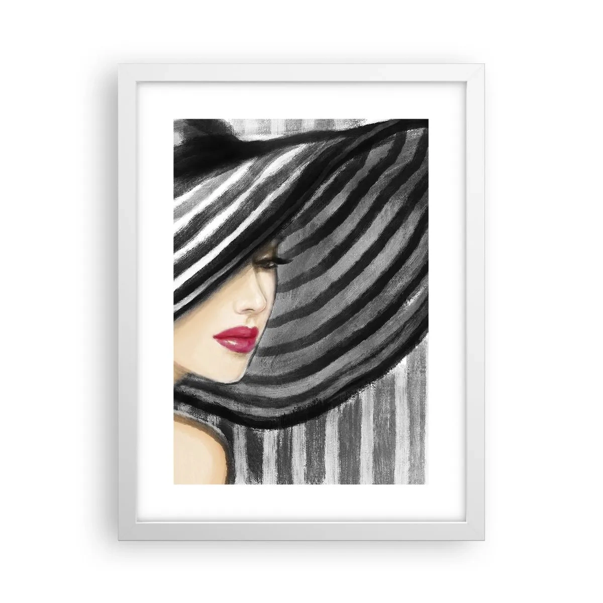 Poster in einem weißen Rahmen - Wo soll ich dich finden? - 30x40 cm