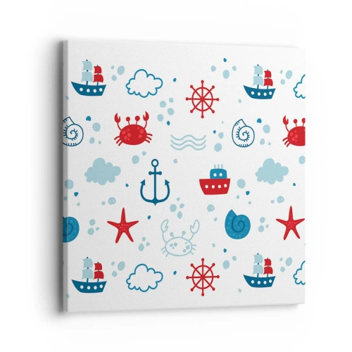 Bild auf Leinwand - Leinwandbild - Märchen vom Meer - 40x40 cm