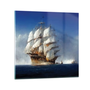 Glasbild - Bild auf glas - Der große Ruhm! - 30x30 cm