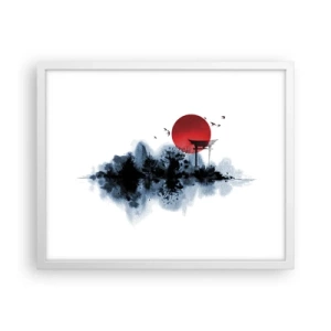 Poster in einem weißen Rahmen - Japanische Sicht - 50x40 cm