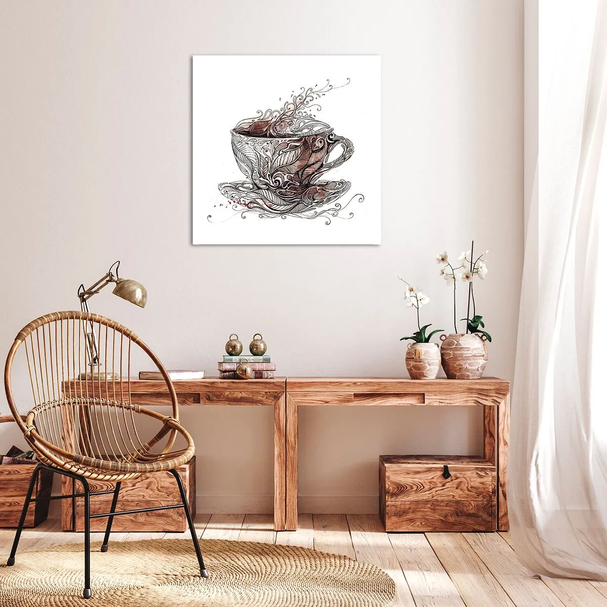Bild auf Leinwand - Leinwandbild - Tee für alles - 30x30 cm