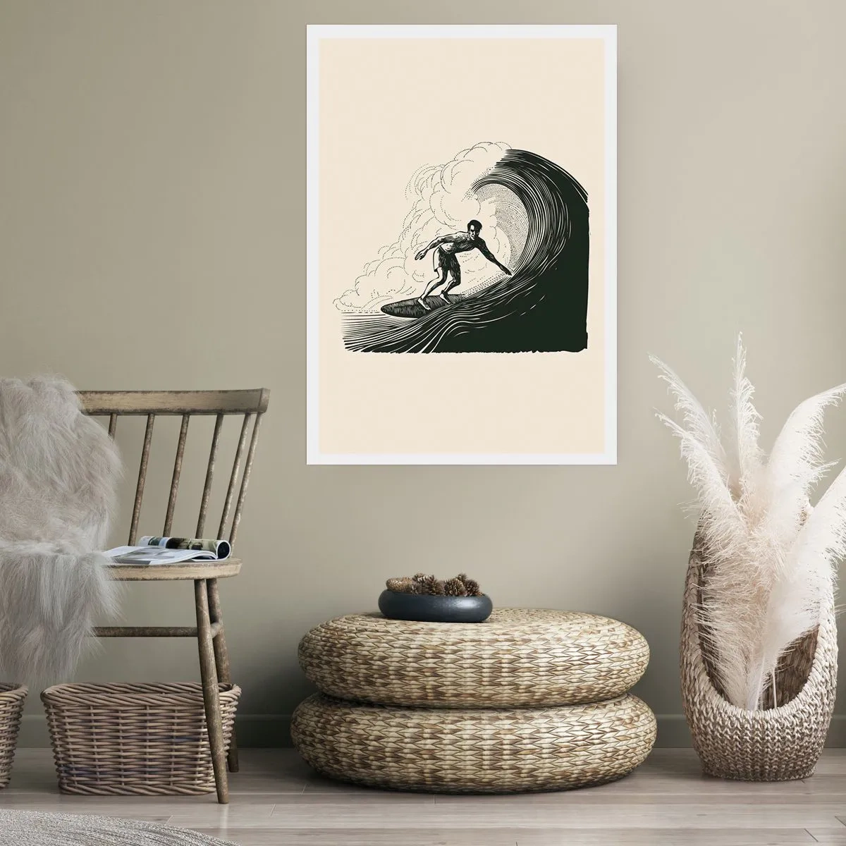 Poster - König der Welle - 40x50 cm