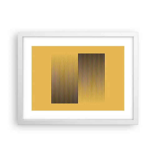 Poster in einem weißen Rahmen - Quadratur der Gegensätze - 40x30 cm