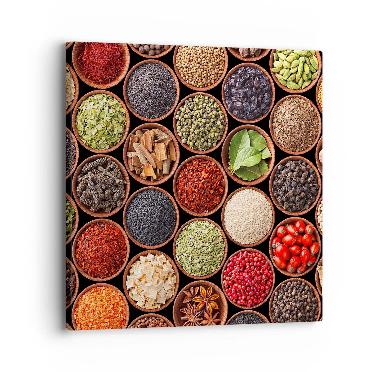 Bild auf Leinwand - Leinwandbild - Alle Aromen der Welt - 30x30 cm