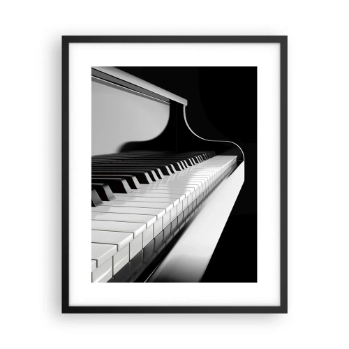 Poster in einem schwarzem Rahmen - Harmonie von Formen und Farben - 40x50 cm