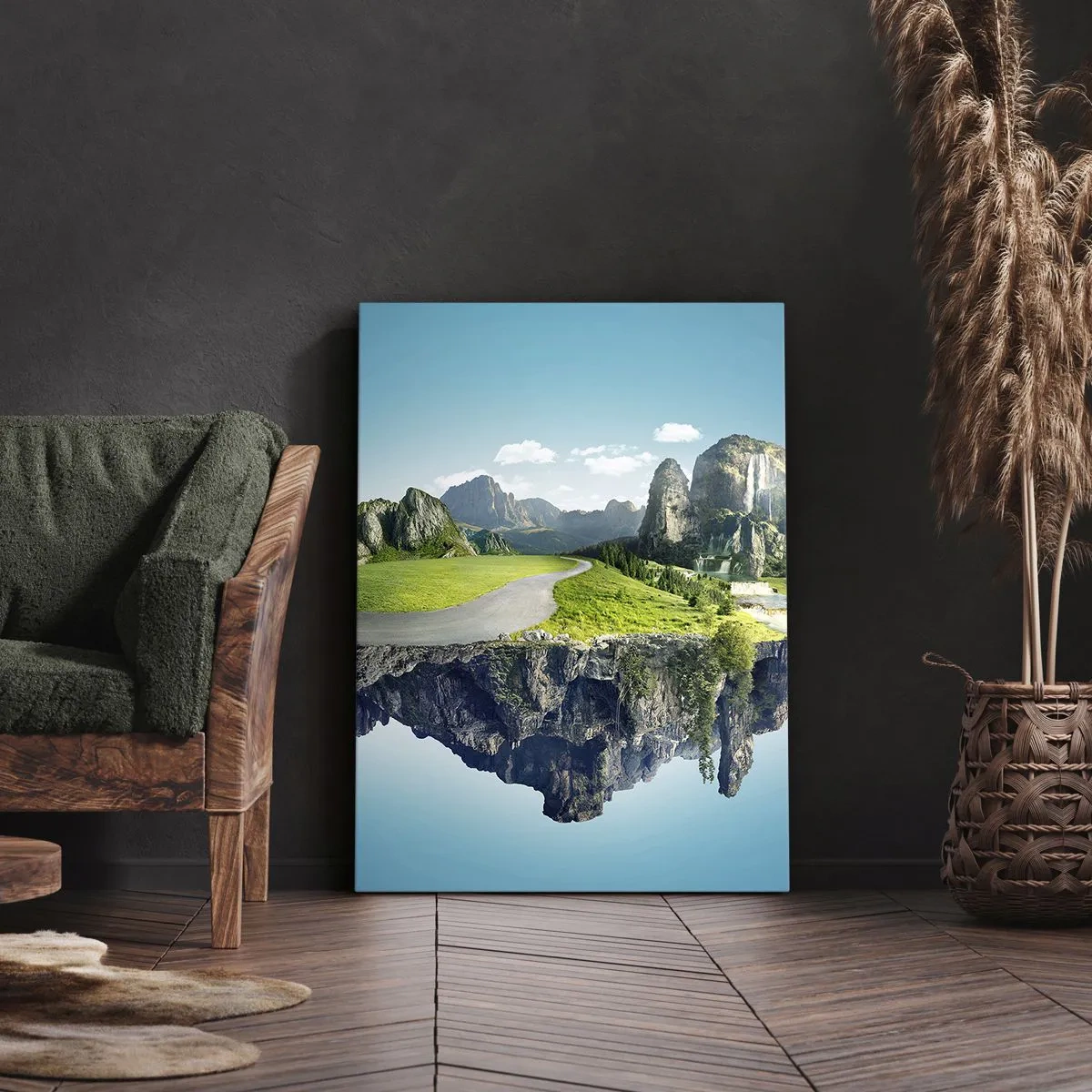 Bild auf Leinwand - Leinwandbild - Fantastische Insel - 45x80 cm