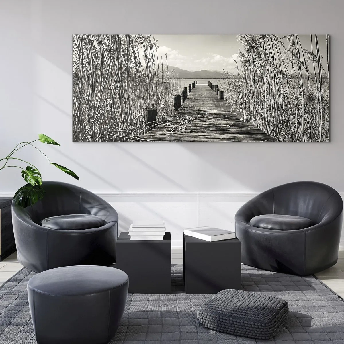 Glasbild - Bild auf glas - In der Stille des Grases - 100x40 cm