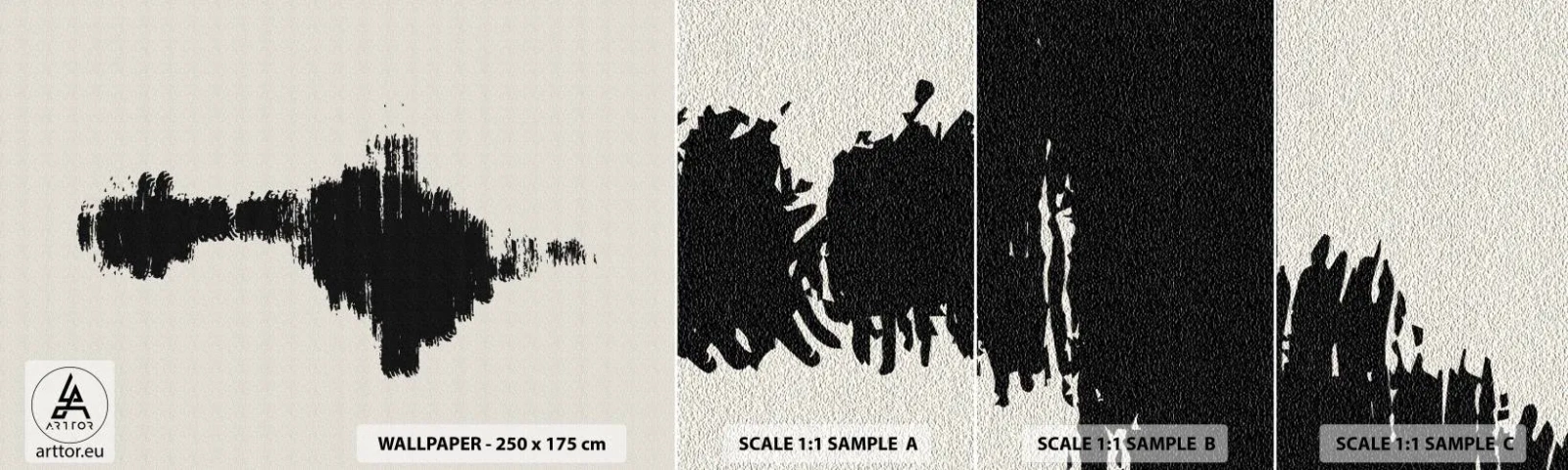Fototapetenmuster Standard Eco - Schwingungen der Fantasie - Zeitgenössisch, Abstraktion, skandinavisch - 100x30 cm