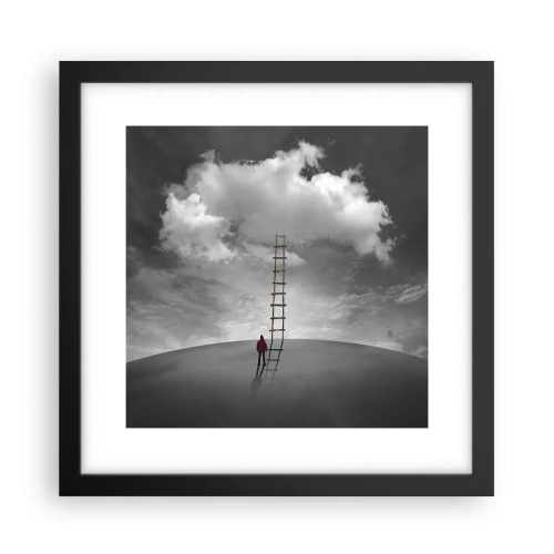 Poster in einem schwarzem Rahmen - Alles ist möglich - 30x30 cm