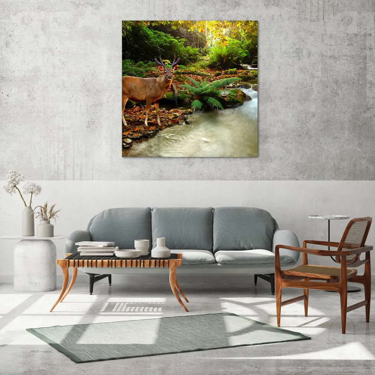 Glasbild - Bild auf glas - Willkommen in meiner Welt - 40x40 cm