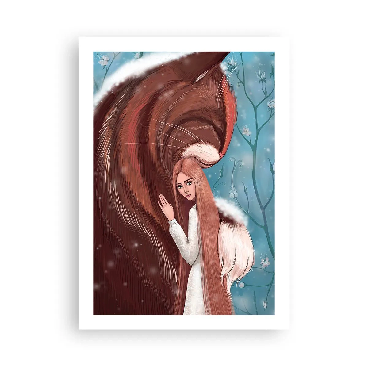 Poster - Eine spürbare Präsenz - 50x70cm - Willkommen im Märchen - Moderne Wanddekoration für Wohnzimmer und Schlafzimmer ARTTOR