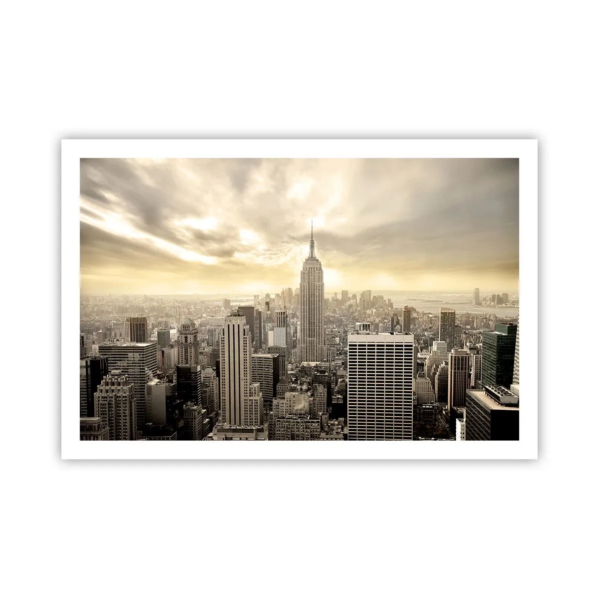 Poster - New York aus Grau - 91x61 cm